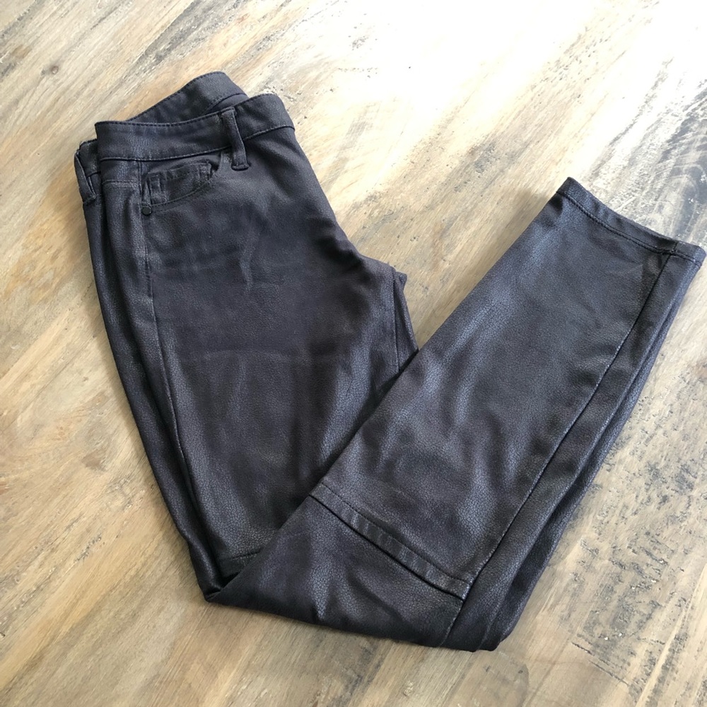 Design Lab Faux Leather Skinny Pants